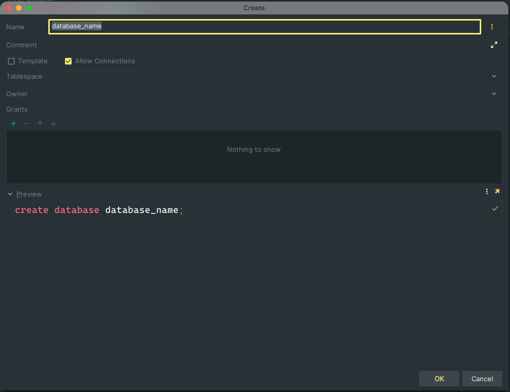 可视化创建数据库2